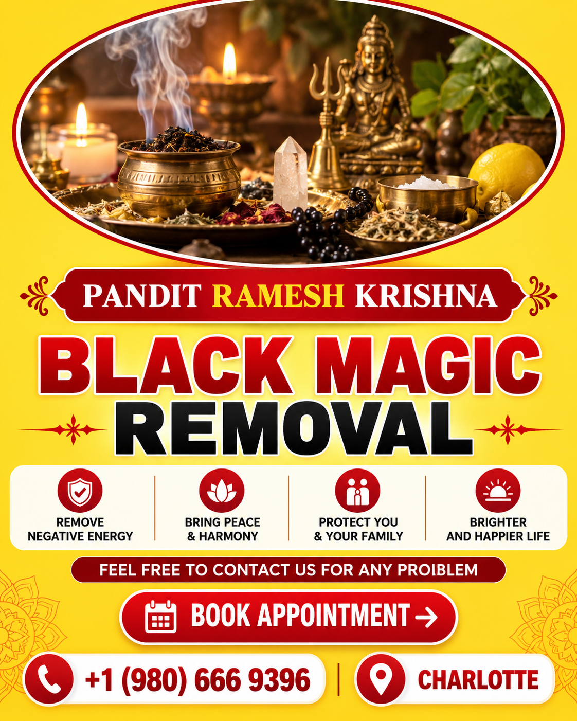 Pandit Ramesh Krishna Black Magic Removal Charlotte